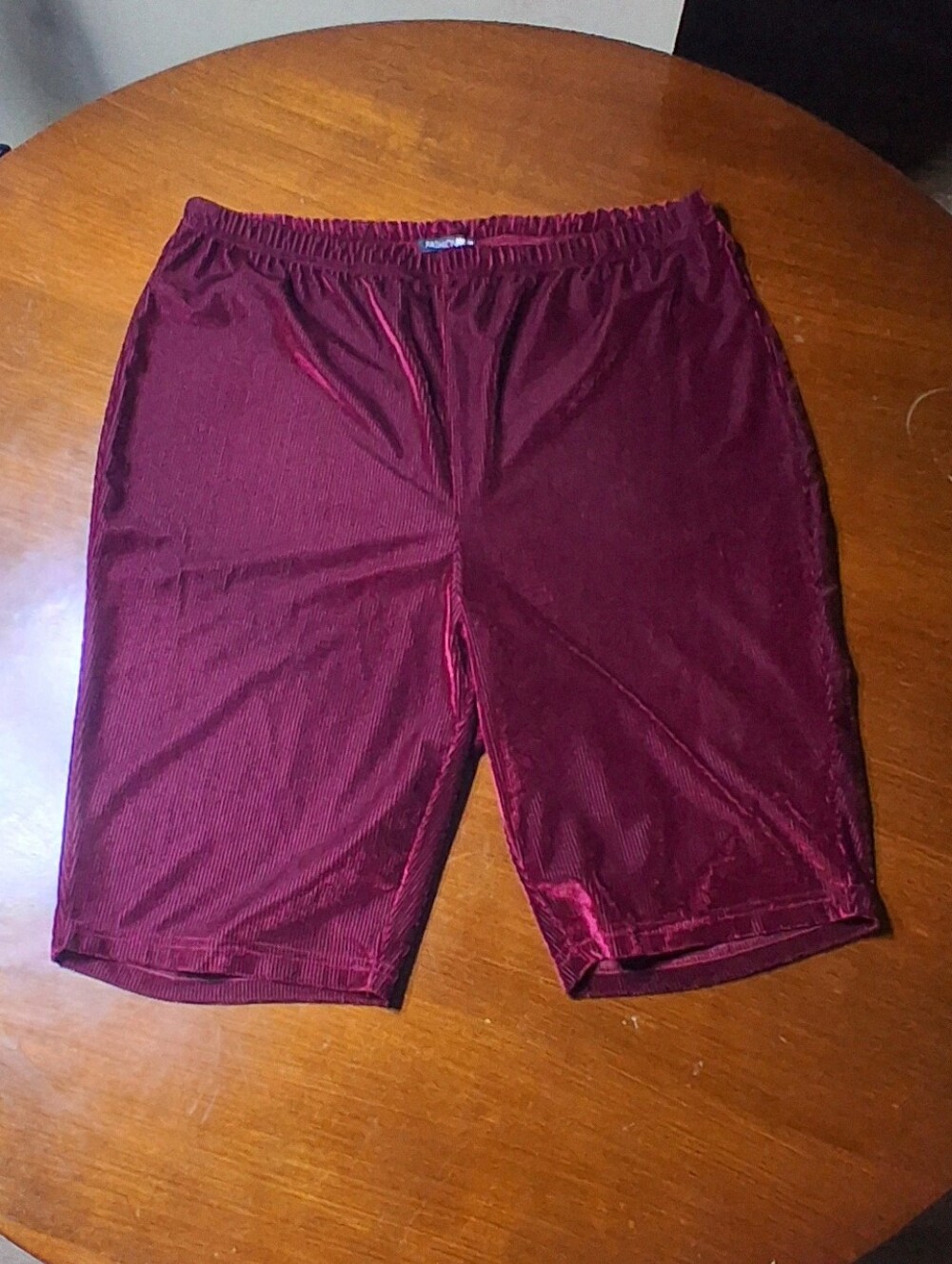 Fashion Nova Women's Velvet Shorts Lounge Bottom In Wine